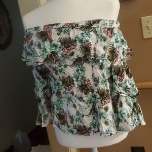 Beautiful floral ,off shoulder Women's tops Entro